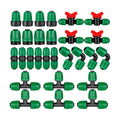 28 Pcs 1/2 Inch Drip Irrigation Fittings Kits,Drip Hose Connector | For 1/2" Irrigation Tubing(1/2" ID x0.6-0.63"OD)