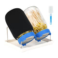  [Large Size] 68oz Sprouting Kit, 2 Sprouting Jar Kits, Wide Mouth Jars with Stainless Steel Screen Sprout Lid, 2000ml
