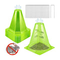 40PCS Garden Cloches for Plants with 80PCS Ground Stakes,Reusable Plant Bell Cover,Plastic Small Plant Seedling