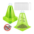 25PCS Garden Cloches for Plants with 50PCS Ground Stakes,Reusable Plant Bell Cover,Plastic Small Plant Seedling