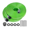 LAVEVE Heavy Duty Sprinkler Soaker Hose 100 FT, Flat Garden Hose with Holes | Efficient Flexible Irrigation Hose for
