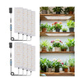 Aumtrly Grow Light for Indoor Plants, 1104 LED Full Spectrum 4 Panel/2 Pack