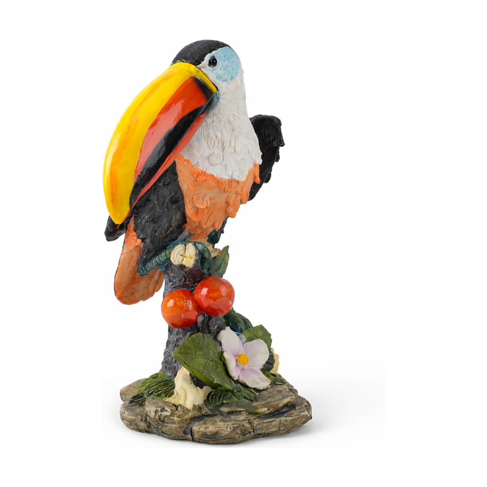 Outdoor Toucan Statue for Garden, Yard & Flower Bed Decor | Weather-Resistant Resin, Toucan Figurine Adds Farmhouse