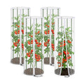 4 Pcs Garden Bird Netting Cover for Round Tomato Cage, 59" x 18" Tomato Trellis Insect Barrier Protection Mesh, Plant