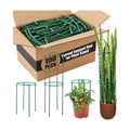 100 Pcs Plant Support Stake 5.9" W X 9.8" H Half Round Plant Cage Stackable Garden Flower Support for Indoor Outdoor