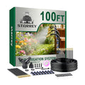 Drip Irrigation System, 2026-Upgrade 100Ft 1/4" Garden Watering System with 24 Pcs 360° Adjustable Copper Nozzles, DIY