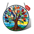 Tree of Life Stained Glass Suncatcher Window Hanging Birthday Gifts