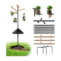 LONA 105 Inch Bird Feeder Pole for Outdoor, Squirrel Proof, 5-Prong Base