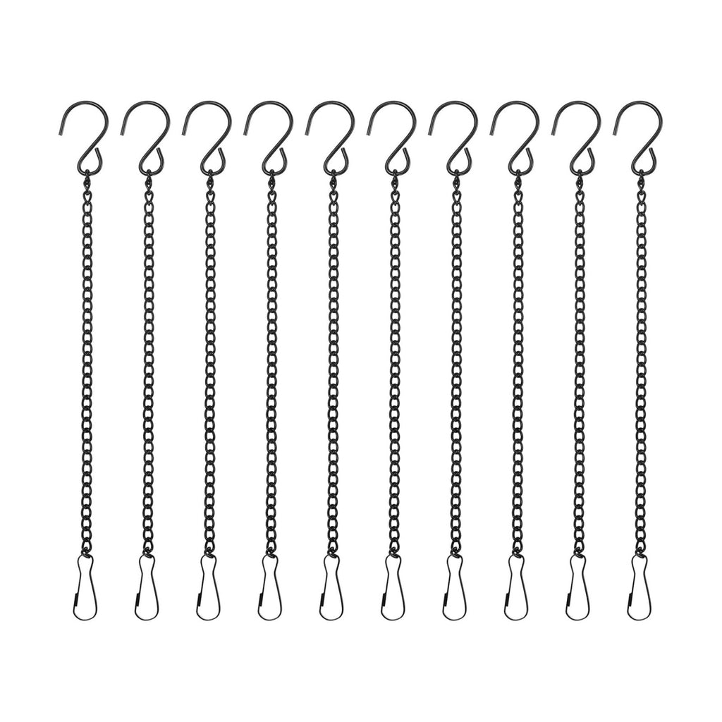 M METERXITY 10-Pack Chain for Hanging Plants 25cm/10in Iron Black