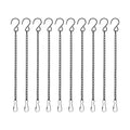 M METERXITY 10-Pack Chain for Hanging Plants 25cm/10in Iron Black