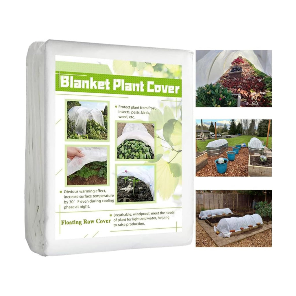 Frost Cloth Plant Freeze Protection, 10x50 Ft Floating Row Cover | Frost Blanket for Garden Beds, Winter Plant Cover