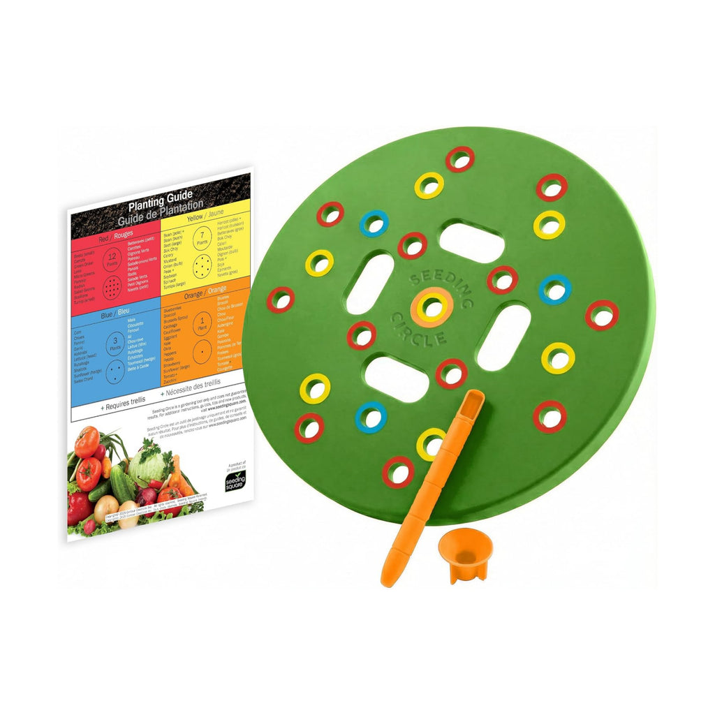 Seeding Circle Seed Spacing Tool for Pots, Buckets & Container Gardening