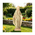 EROMMY Virgin Mary Garden Statue Outdoor 31.5” – Large Praying Holy Madonna Resin Sculpture, Blessed Mother of God