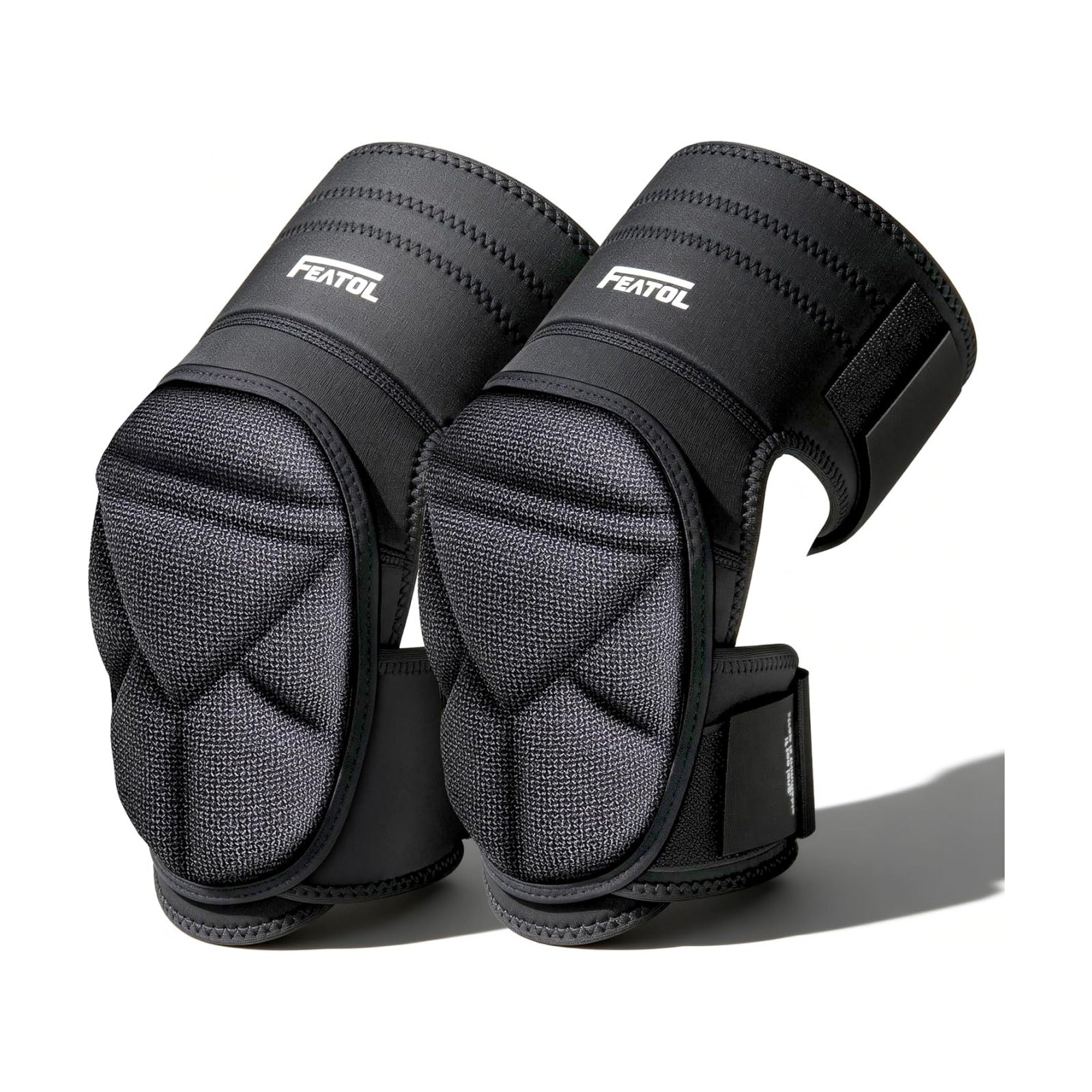 FEATOL Gardening Knee Pads for Women Men, Soft Foam Cushioning & Wear-Resistant Kneepads, Non-Slip Floor-Safe