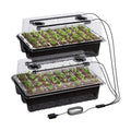 Patigrow 80-Cell Self-Watering Seed Starter Tray with Grow Light, Seed Starter Kit with 4.07” Humidity Dome, Indoor