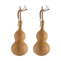 NUOBESTY 2 pcs Natural Adornment Gourd Decor Desktop Ornament for Living Room Office Bedroom Home Tabletop Display 5.90 X 3.14 X 3.14 in