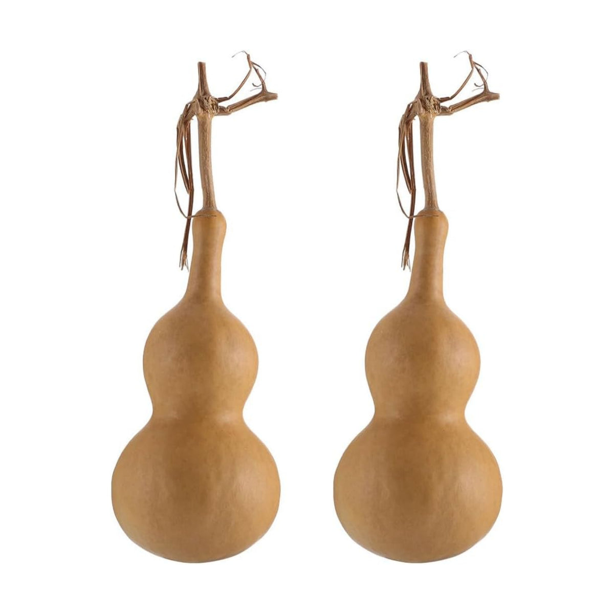 NUOBESTY 2 pcs Natural Adornment Gourd Decor Desktop Ornament for Living Room Office Bedroom Home Tabletop Display 5.90 X 3.14 X 3.14 in