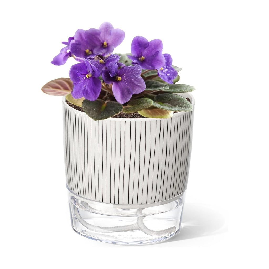 Self Watering Pots for Indoor Plants, 4 Inch Self Watering Flower Pots