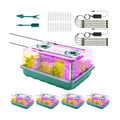 192 Cell Seed Starter Tray with Grow Light, Seed Starter Kit with Adjustable Humidity Dome, Seed Starting Trays Plant