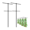 2 Pack Metal Detachable Raspberry & Grape Vine Trellis for Climbing Plants, Heavy-Duty 7 Ft Tall Large Vineyard Trellis