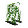 Cucumber Trellis - 62.4"*50" Cucumber Trellis for Raised Bed with Plastic-Coated Steel Pipe, U-Shape Garden Trellis for
