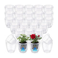36 Pcs Self Watering Pots, 3.5 Inch Plastic Plant Pot with Inner Pot Self Watering Wick Planter Pots for Indoor House
