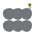 Plant Saucers for Indoors, 6 Pack 6" Quick Dry Diatomite Plant Drip Water Catcher Trays for Pots, Diatomaceous Earth