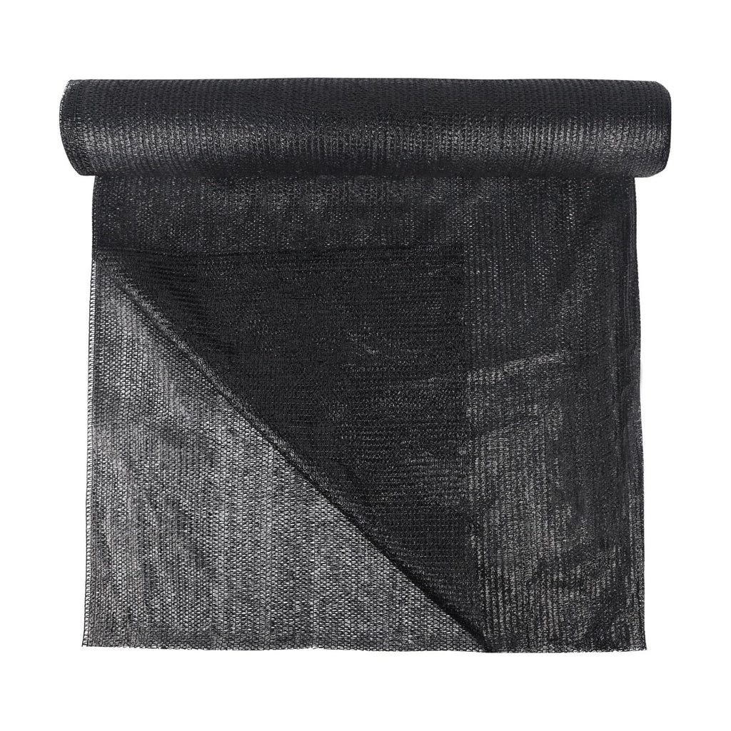 winemana 6x120 FT Outdoor Shade Cloth for Garden & Plants - 50% Large Black Mesh Tarp, UV Resistant Woven Shade Fabric