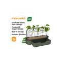 Fiskars Plant Propagation Station, Hydroponic System for Indoor Gardening | Glass Test Tube Vases w/ Metal Rack &