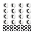 Mudder 16 Pcs Garden Hose Caps, 3/4 Inch GHT Sprinkler Cap,White