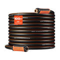 VEVOR Garden Hose, 100 ft 5/8" Heavy Duty 4-Layer Rubber Water Hose, 150PSI Working & 600PSI Burst, Flexible & Non-kink