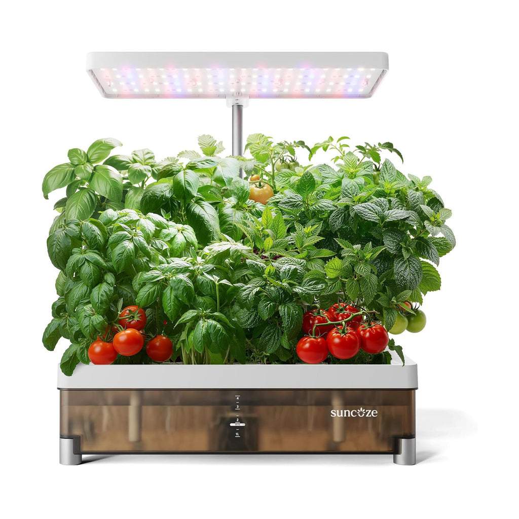 Hydroponics Growing System 13 Pods, with Dimmable Light | 4L Visible Water Tank, Adjustable Height to 12.8 in, Digital