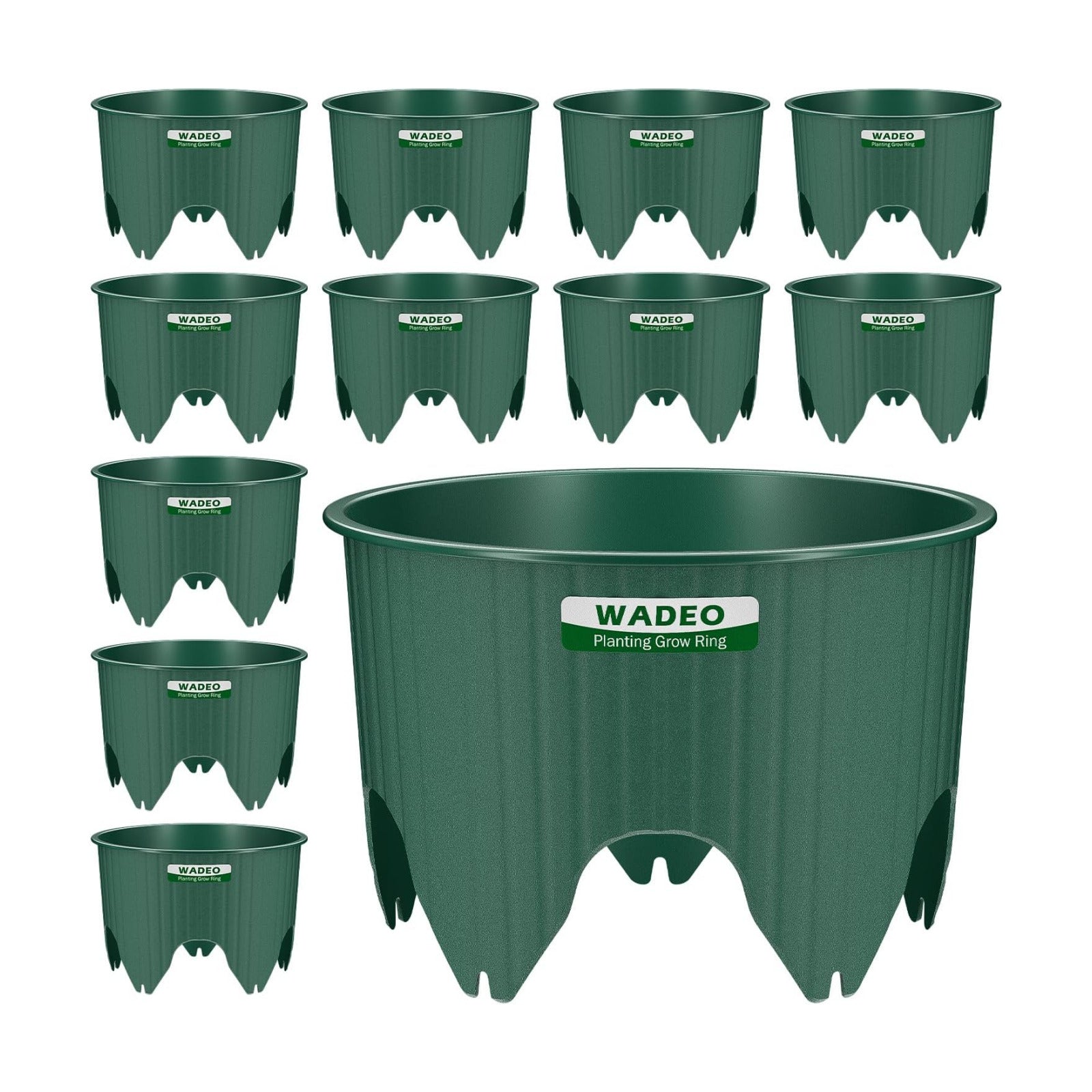 7 inch Planting Grow Rings, 12 PCS Plant Rings for Outdoor Plants, Perfect for Deep Root Watering Veggies Herbs and