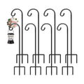 Gtongoko 24 Inch Shepherd Hooks for Outdoor 8 Pack,Garden Hooks for Hanging Plants, Lanterns, Solar Lights, Mason Jars