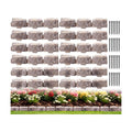 Landscape Edging Garden Edging Border Faux Stone Edging,17FT x 2.75 in Tall | Decorative Stone-Look Garden Border for