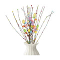 Puluole 26Pcs Easter Decorations for Home - Faux Vine with Berries and Easter Eggs Picks and Sprays Spring Floral Picks Vase Artificial Flowers Arrangements Centerpiece Easters Garland Decor
