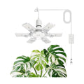 SANSI Hanging Grow Lights for Indoor Plants, Hanging Plant Light with Timer | 60W Adjustable 6-Panels, Full Spectrum