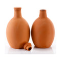 2 Pcs Large Terracotta Watering Pots 50 oz Ollas Self-Watering Pots Terracotta Watering Globes with Lid Plant