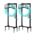 2 Pack Hose Holder,100ft Capacity Garden Hose Holder | Freestanding Water Hose Holder,Upgraded Garden Hose Reel With 4
