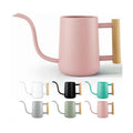 Metal Small Indoor Watering Can with Long Spout & Real Wood Handle, 35oz