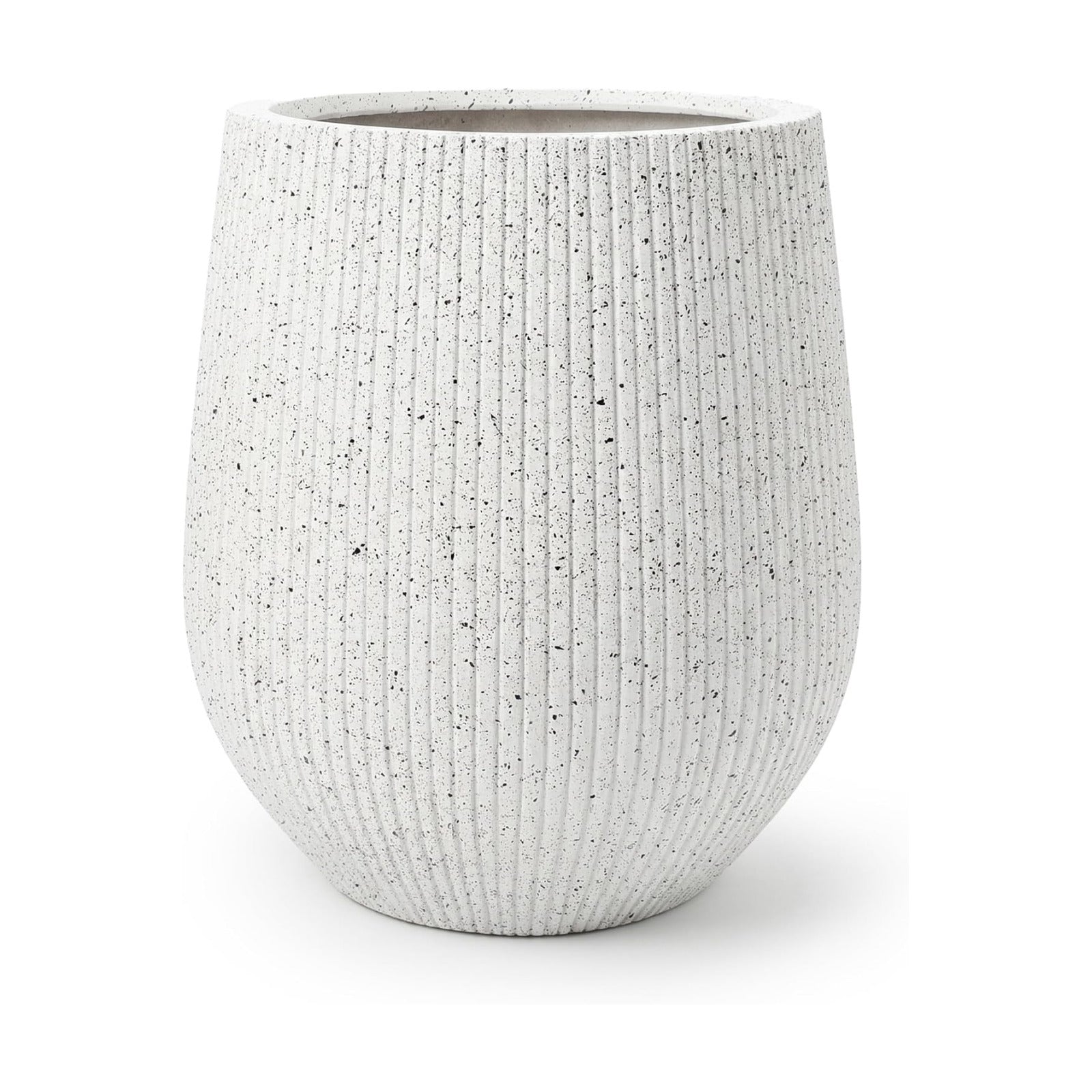 DTY Signature Mount Wilson Modern Indoor Outdoor Fiberstone Tapered Planter, Lightweight, Weather Resistant Garden Pot