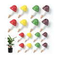 Plant Watering Globes, 16 Pack Self-Watering Terracotta Spikes - Mushroom Shape Irrigation Devices for Indoor & Outdoor