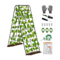 Cucumber Trellis 43.3’’x15.7’’ with Twist Tie and Clips, A-Frame Garden Trellis for Climbing Plants Heavy Duty Metal