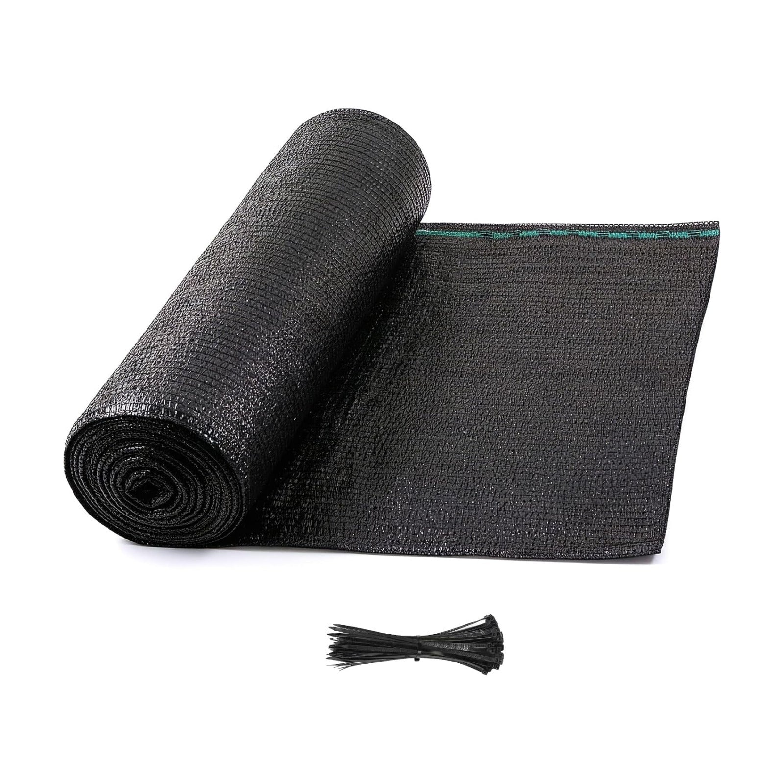 Shade&Beyond 5'10" x 100 FT 70% Shade Cloth Roll, Black | Eyelets Sun Protection Shade Mesh Tarp, UV Resistant Sun