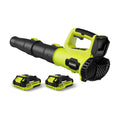 LEAPUL Leaf Blower Cordless with 2 Batteries & Fast Charger, Bright Green | 21V Battery Powered, Powerful Airflow, 4Lbs