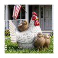 Resin Animal Decorations Gifts, Rustic Garden Statues, Farmhouse Chicken Decor, Hen on Nest, Chicken Statue & Figurine