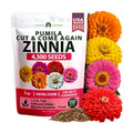 HOME GROWN Zinnia Seeds, Pumila Mix, 4,300 Seeds, Zinnia elegans