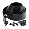 Landscape Edging Kit, 4 Inch Tall 33Ft No Dig Garden Edging Border with 50 Pcs Reinforced Spikes, Plastic Garden
