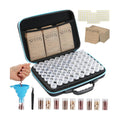 60 Slots Seed Storage Organizer with 10 Seed Envelopes,Sturdy Seeds Saving Storage Box with Zipper Bag Label Stickers(Seeds not Included), Seed Storage Container for Flower Plants Garden (60 Slots)