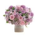 8 Pcs Mixed Artificial Peony Flowers Set-4 Bouquets & 4 Stems, Purple Fake Peony Rose Hydrangea Flower for Vase Silk Floral Arrangement for Table Centerpiece Wedding Party Bridal Decoration Home Decor